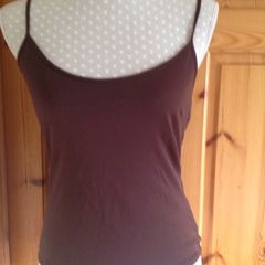 Size 10 Chocolate Brown Strappy Top