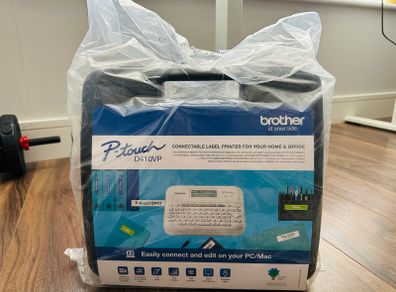 BRAND NEW Sealed Brother P-Touch PT-D410VP Advanced Label Maker + Carry Case