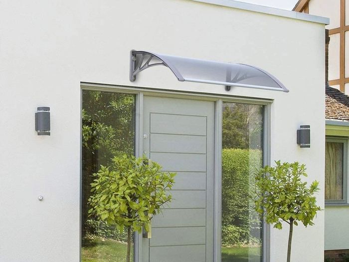 Front Door Canopy Outdoor Awning, Rain Shelter for Back Door, Porch, Window (MULTIPLE SIZES)