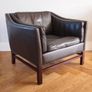 Georg Thams for Grant Mobelfabrik Mid Century Modern Danish Leather Armchair Vintage 1960s Image 5