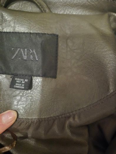 Zara faux leather jacket