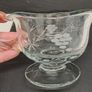 Cut glass gravy boat jug and spoon Image 2