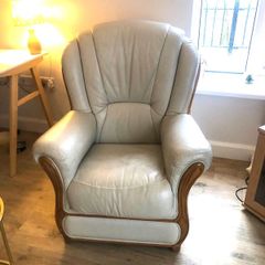 Genuine Italian Leather Armchair