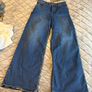 Lee Dark Blue Stella High Rise Wide Leg Jeans 28W31L Image 3