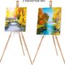 Artist Field Easel, Tripod Beech Wooden Painting Easel Stand with Bag, Lightweight Professional Art Easel for Painting and Display Image 5