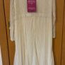 Joanna Hope Bridal Ivory Beaded Maxi Dress Art Deco Gown UK 20 Image 2