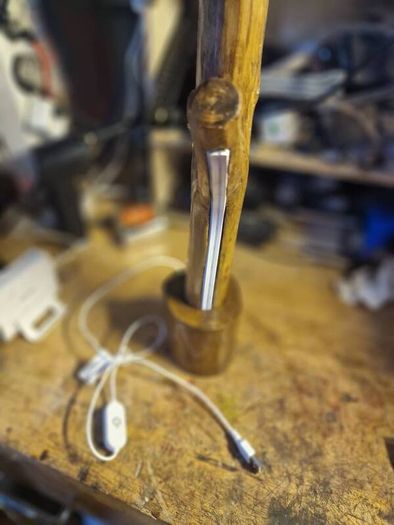 Hand crafted cob light desk lamp