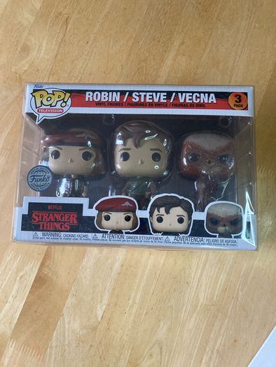 Stranger Things Robin Steve Vecna Funko Pop 3 Pack - New