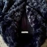 Gorgeous MANGO Size Xs-S faux fur coat in a deep navy shade with a super plush, textured finish. Image 7