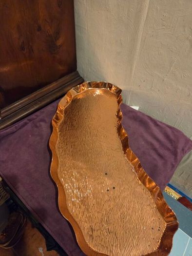 Solid Copper Henry Loveridge & Co "Kidney" tray