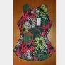 Lovely top Brand new exotic flower print blouse summer multi colour vest Size 10 Image 2