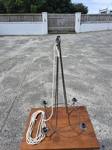 Lovely hanging metal candleholder