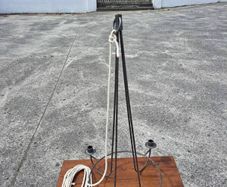 Lovely hanging metal candleholder
