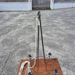 Lovely hanging metal candleholder