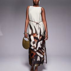 River Island floral print Cream dress UK14 BNWT