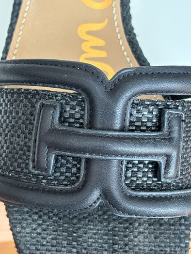Some Edelman Black Waylon Slider Sandals
