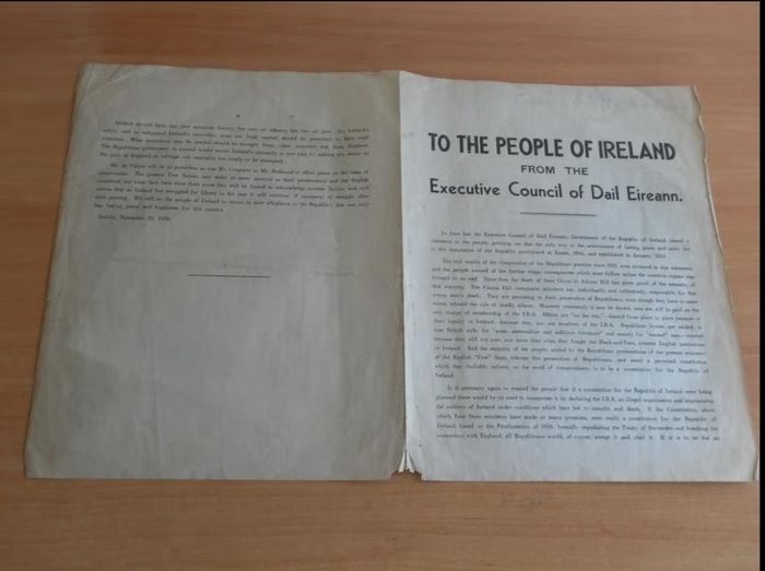 To the People of Ireland from the Executive Council of Dail Eireann