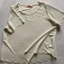 Women's Red Chilli White Cream Short Sleeve Crop  Top | Size M Image 4
