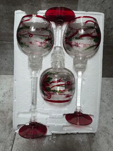 Christmas candlelight glasses