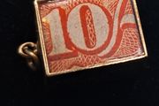 Vintage 10 shilling note charm