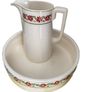 ceramic vintage wash bowls & matching pitchers Image 7