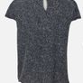 Billie & Blossom Ladies Navy Blue & Silver SPARKLY Top Uk 12 Petite includes postage Image 4