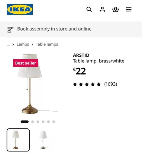 IKEA Pair of Table Lamps - 30euro