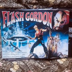 Double sided Flash Gordon and Conan The Barbarian sci fi magazine poster