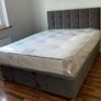 Double bed With Headboard and mattress With Delivered Image 2