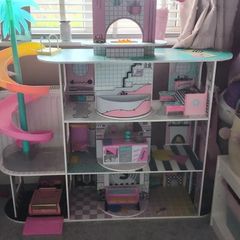 LOL doll house, car, accessories & dolls