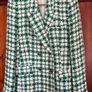 Chanel Style Zara Jacket. Ladies Size Medium Green & Cream Check. Excellent Condition Image 10