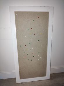 FREE: White Framed Cork Pin Board - COLLECTION ONLY (Dublin 13) - Immediate Pickup