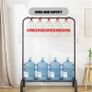 Metal Clothes Rail Stand with Hanging and Storage Shelf, Rack for Bedroom, Black Image 4