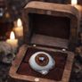 Handcrafted Ex Medical Prosthetic Glass Eye Ring size 7 Image 4