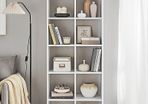 New Bookcase with 10 compartments (White) FREE P&P