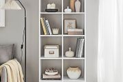 New Bookcase with 10 compartments (White) FREE P&amp;P