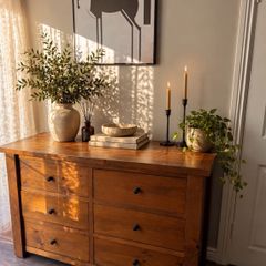 Beautiful Rustic Solid Wood 6 Drawer Chest