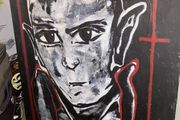 Collection modern art paintings signed m.k