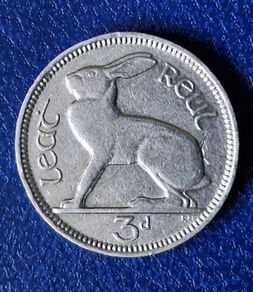 Ireland 1940 Three Pence 3d coin