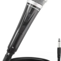 Musical Instrument Microphone Dynamic Singing Microphone with XLR Cable 12 Feet Portable Microphone for Karaoke, Speech, Wedding, Stage and Outdoor Activities