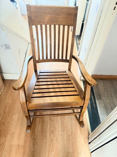 Wooden rocking chair