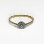 14k Yellow Gold Cluster Daisy Ring with Diamonds Image 2