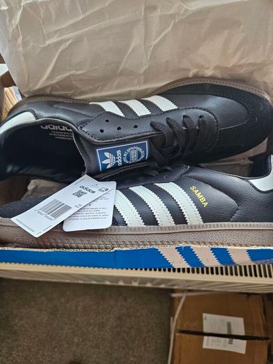 Adidas Samba Black, White UK 10.5