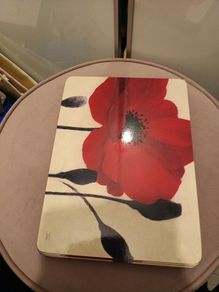 4 x poppy washable placemats