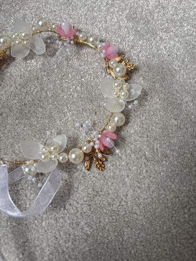 princess flower crystal headpiece