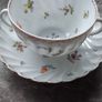 dresden handpainted double handle cups and saucers Image 2