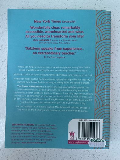 The Power Of Meditation Book and CD by Sharon Salzberg