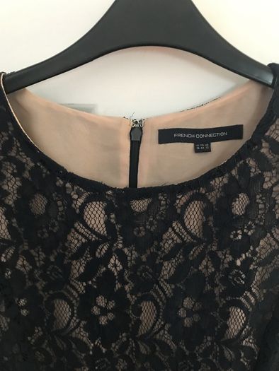 french connection navy midi dress
