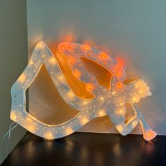 Light-up Christmas angel wall decoration