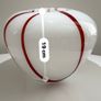 Large White & Red Studio Art Glass Vase Image 6